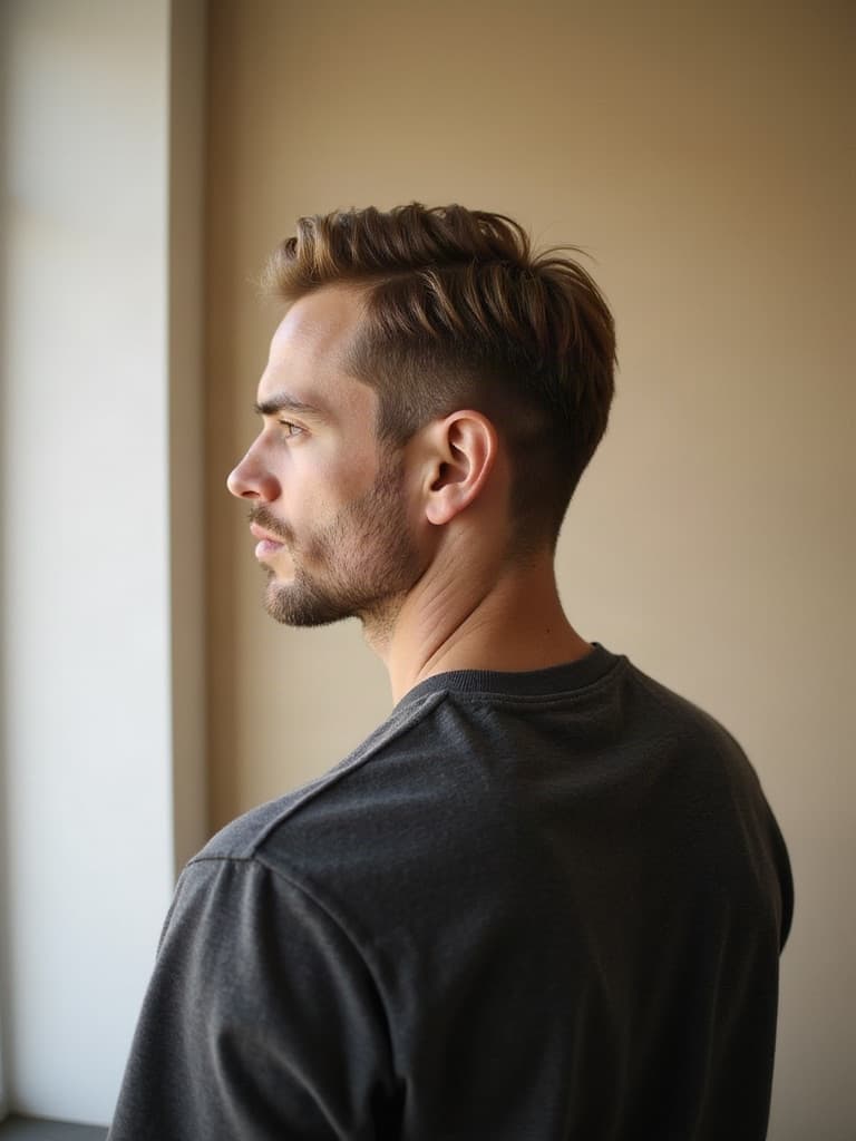 Classic side part haircut
