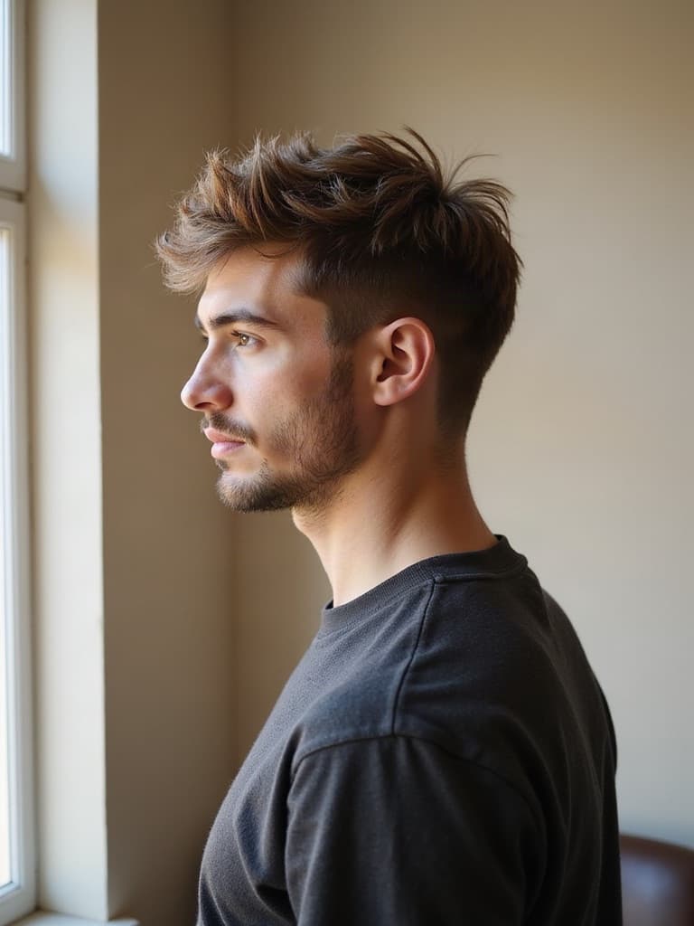 Textured crop haircut